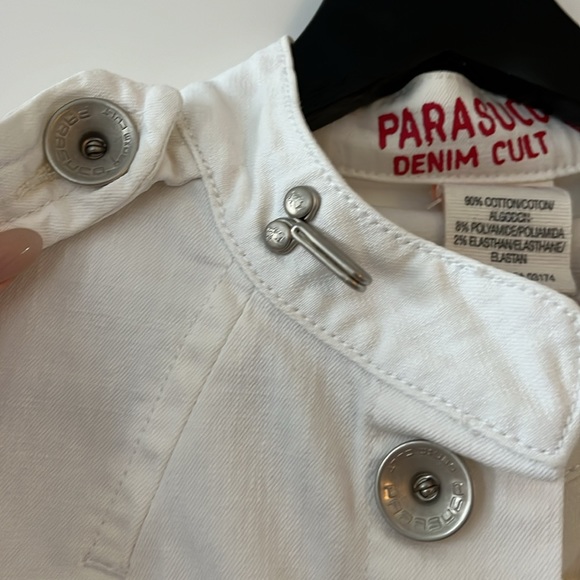 SOLD Vintage 2000s Parasuco white denim jacket size S - Picture 6 of 16